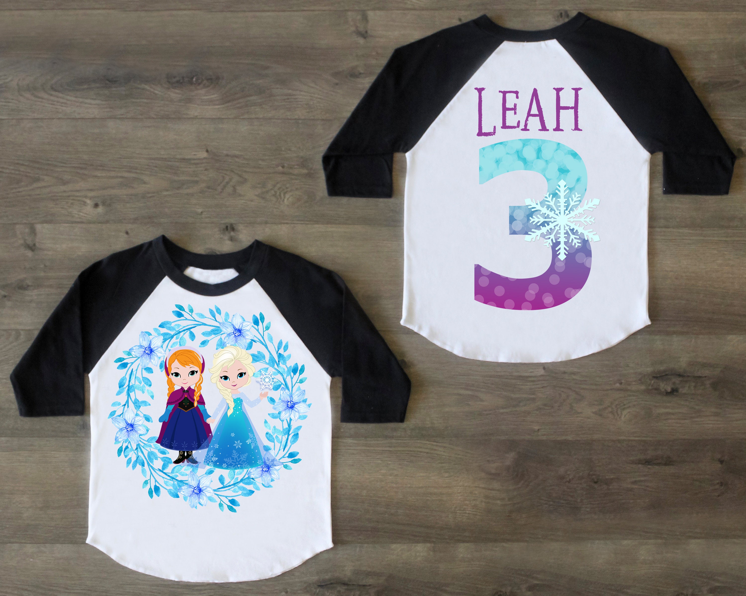 frozen 3rd birthday shirt