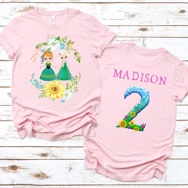 Frozen Fever Shirt, Frozen Shirt, Two Birthday Shirt, Second Birthday, Frozen Outfit, Custom Named Any Age Birthday Shirt