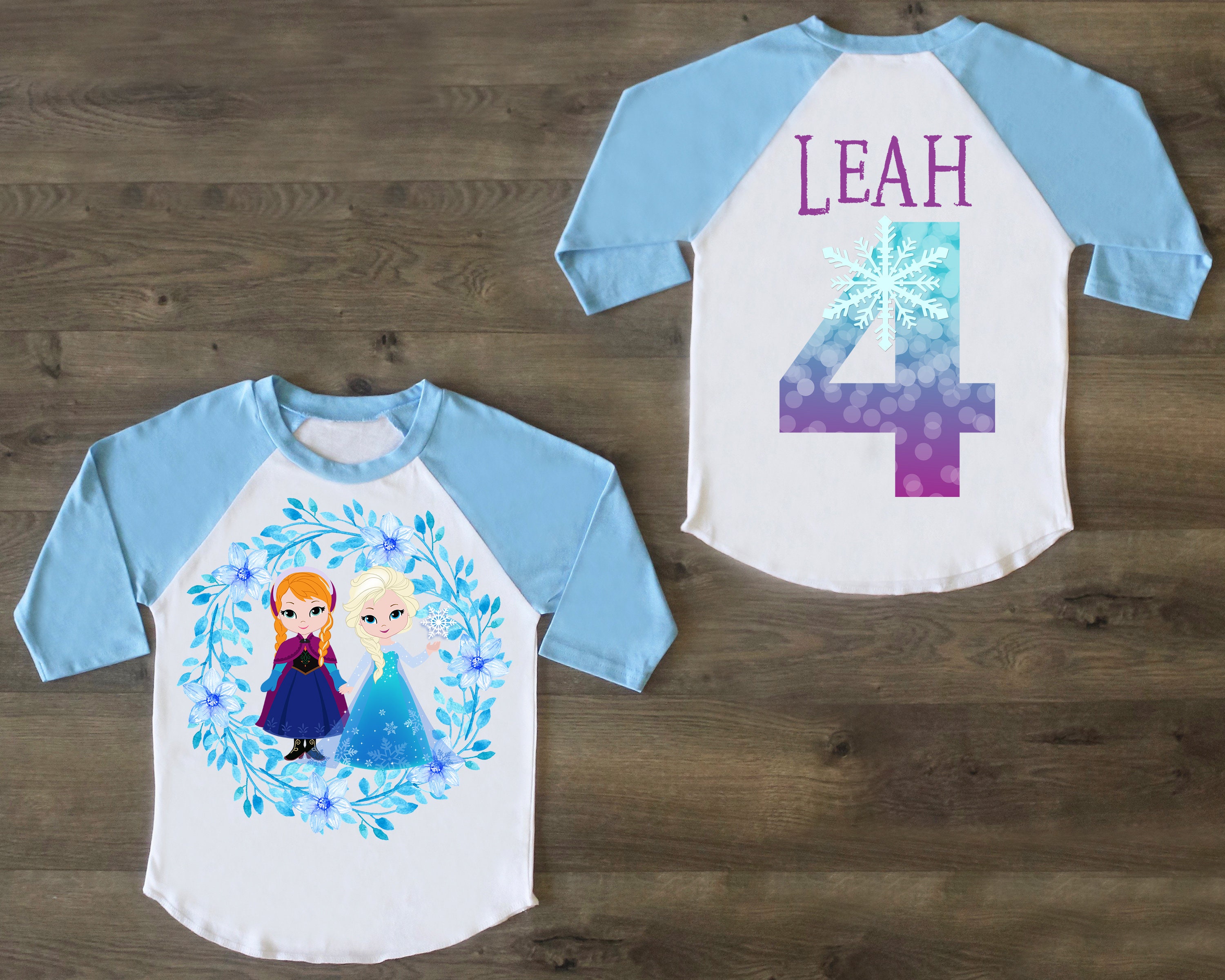 frozen 4th birthday shirt