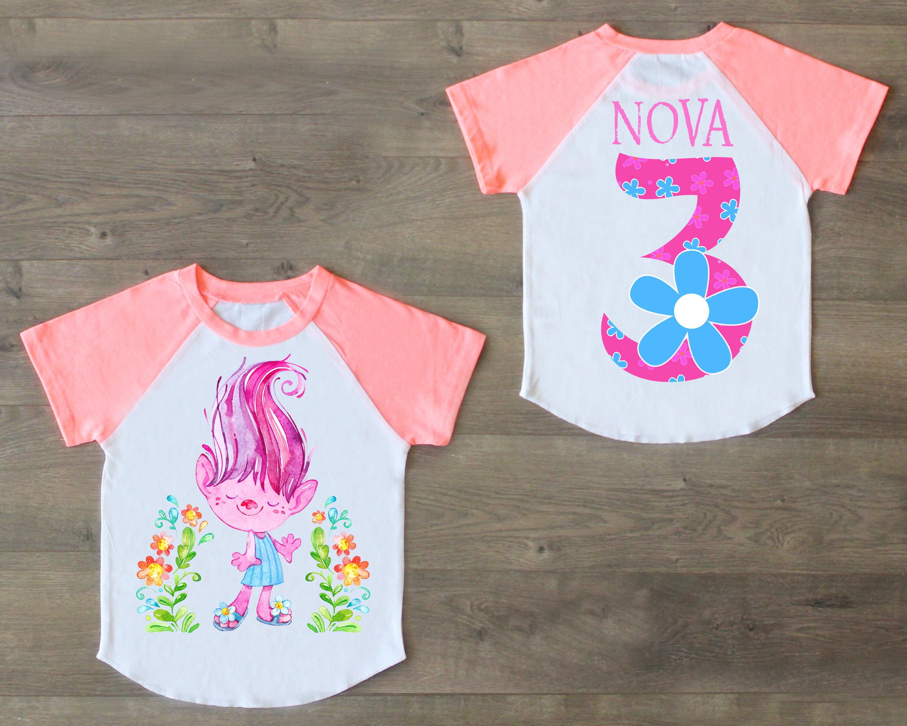 trolls 3rd birthday outfit