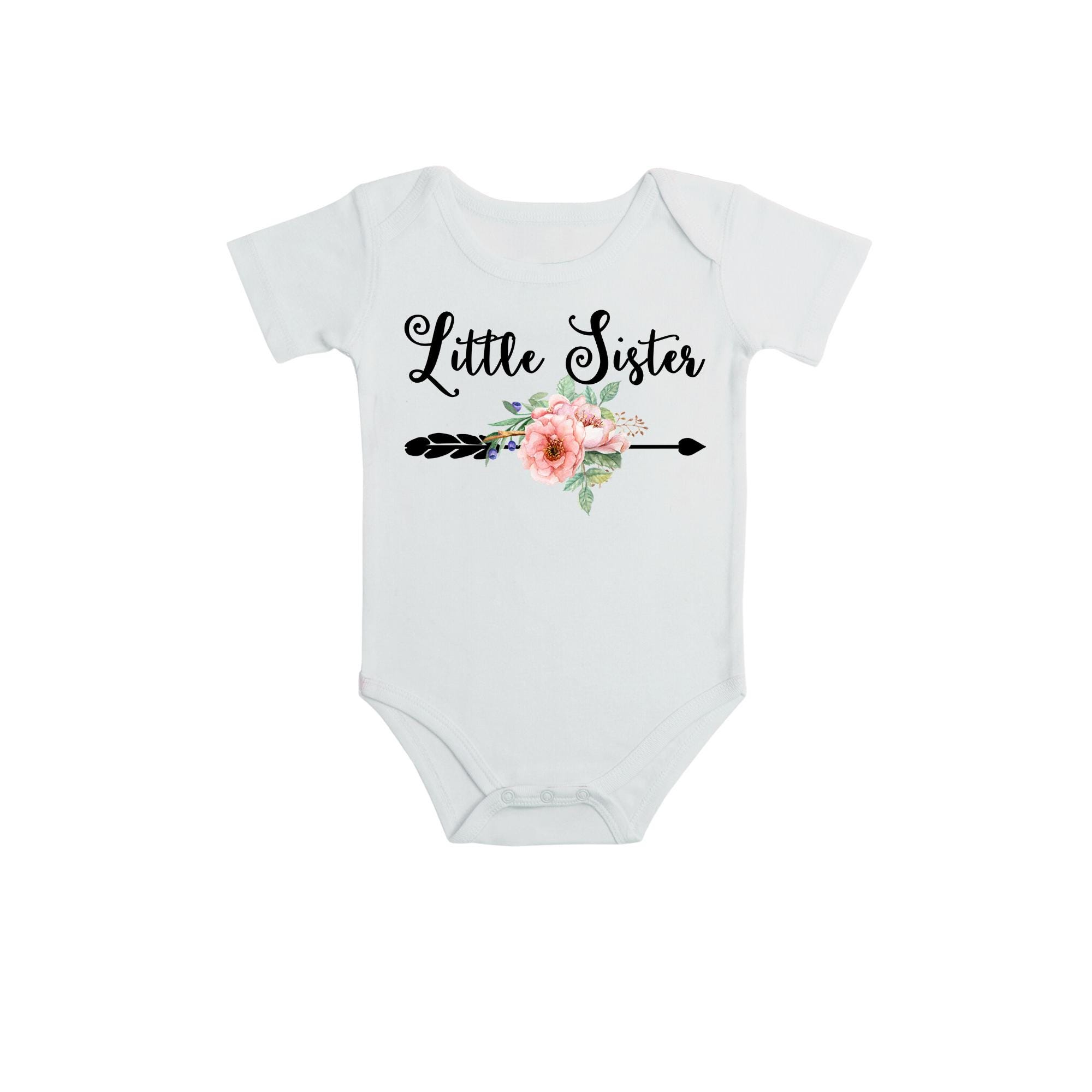 Big sister little sister set named matching sibling set big sister shirt little sister shirt personalization sibling shirts photo props top