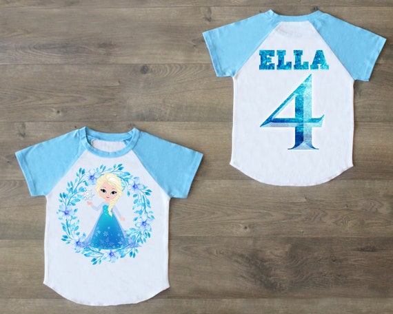 frozen 4th birthday shirt