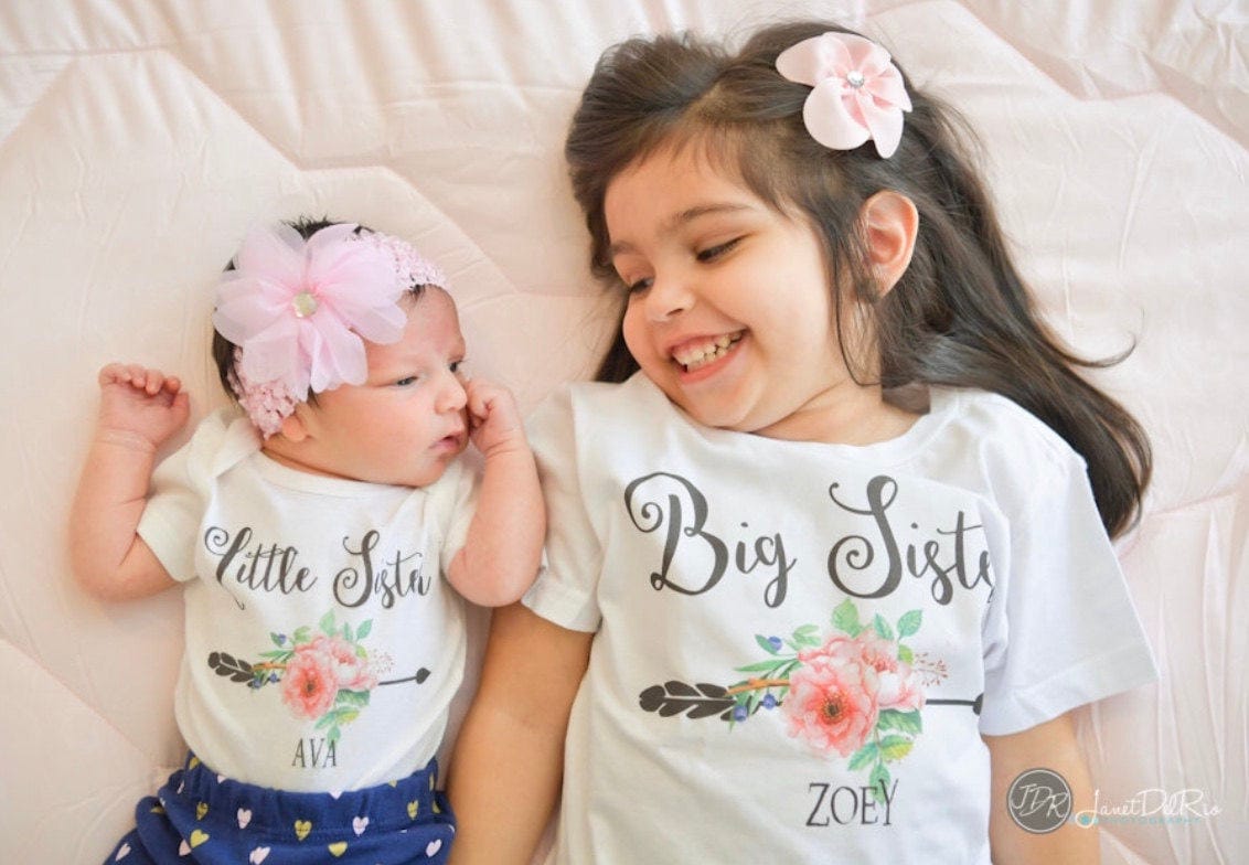personalized big sister little sister shirts