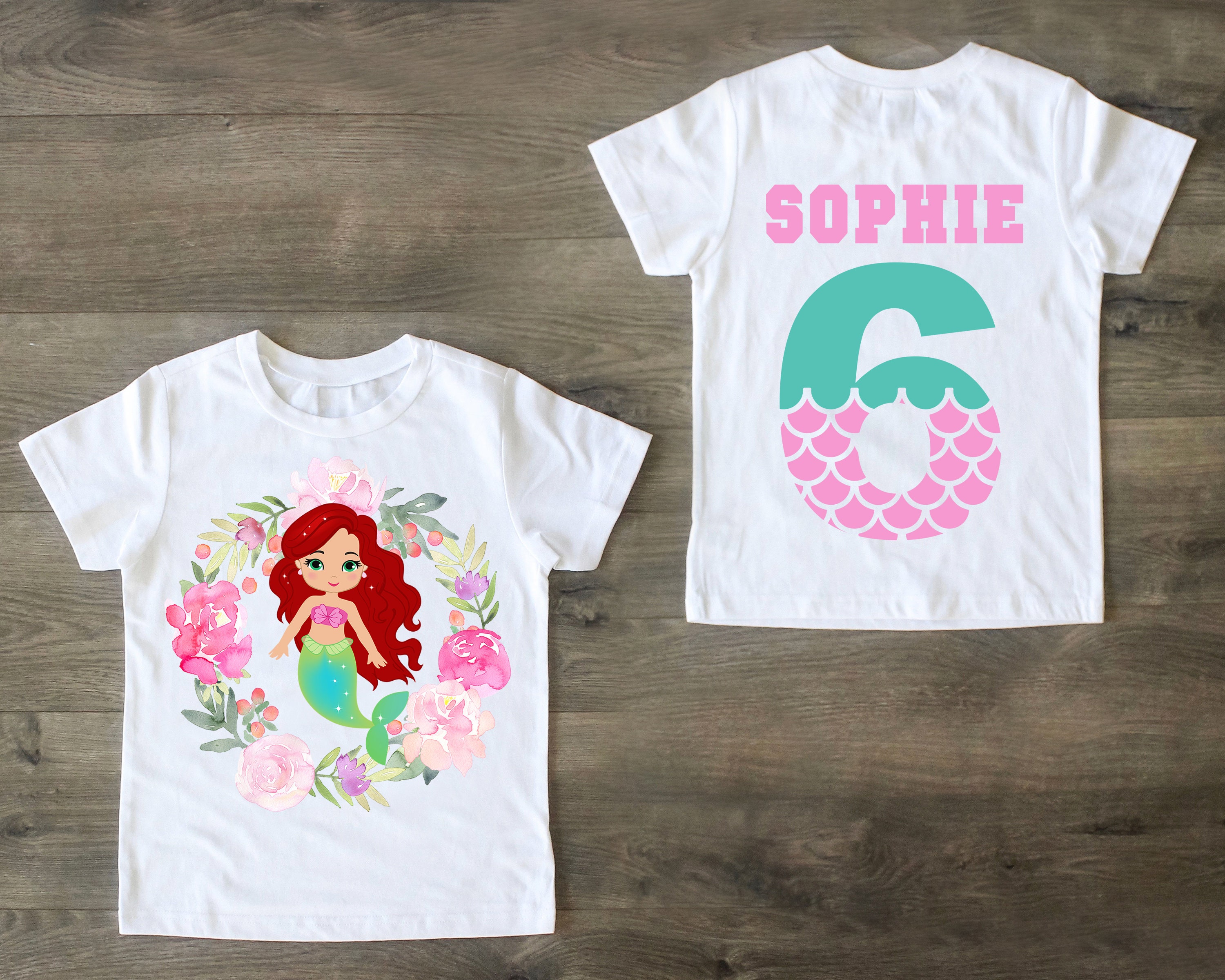 Little Mermaid Birthday Shirt