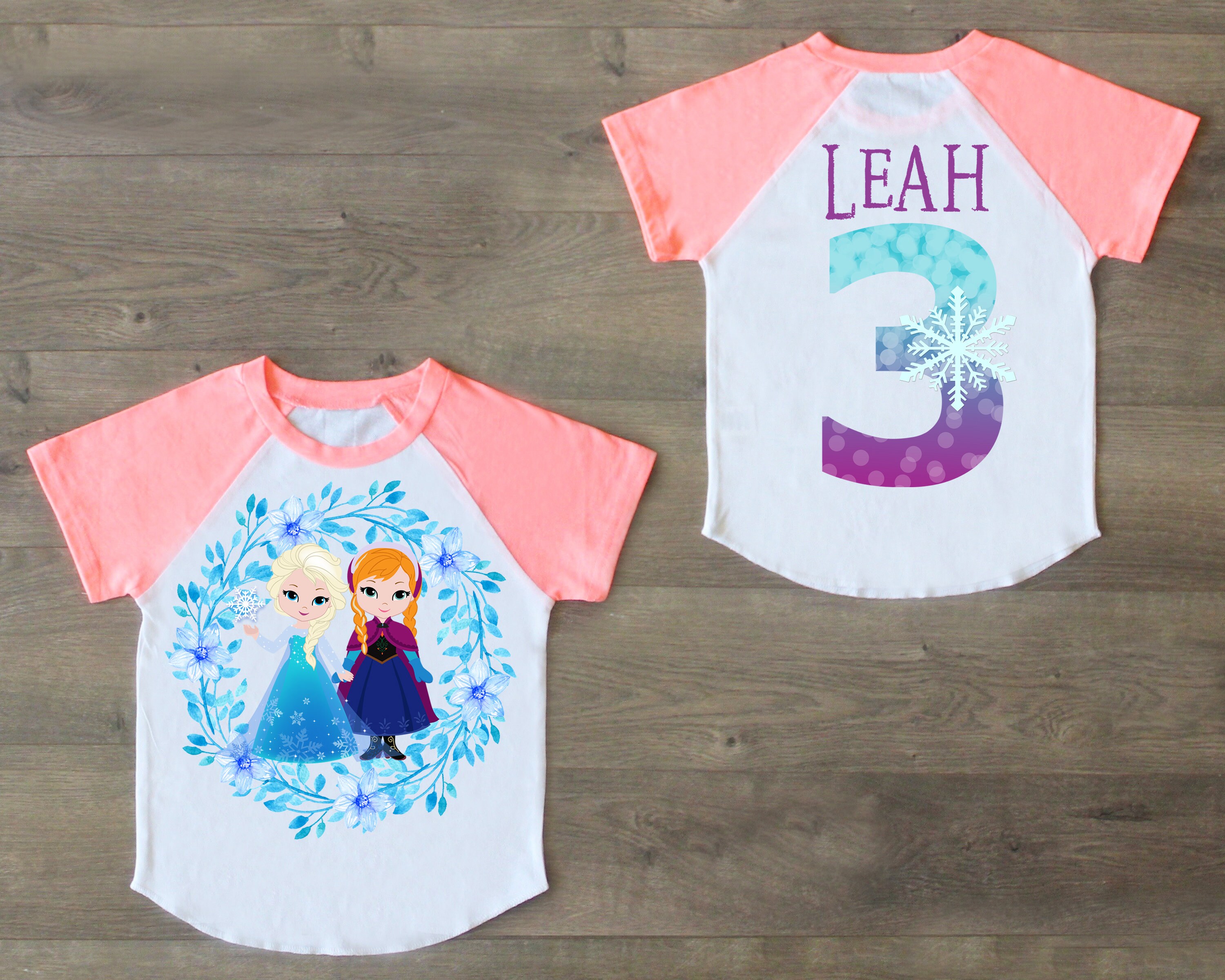 frozen 3rd birthday shirt