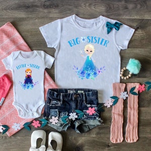 Frozen Big Sister Little Sister Shirts Set