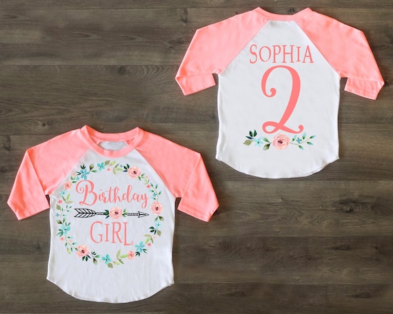 2nd birthday girl shirt