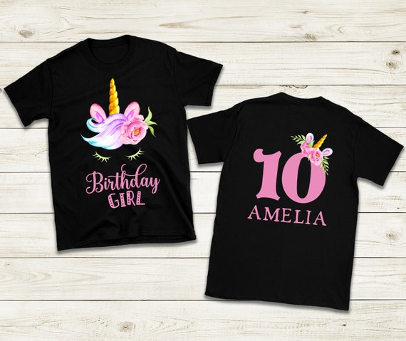 Camisa de cumplea os de unicornio fiesta tem tica de cumplea os