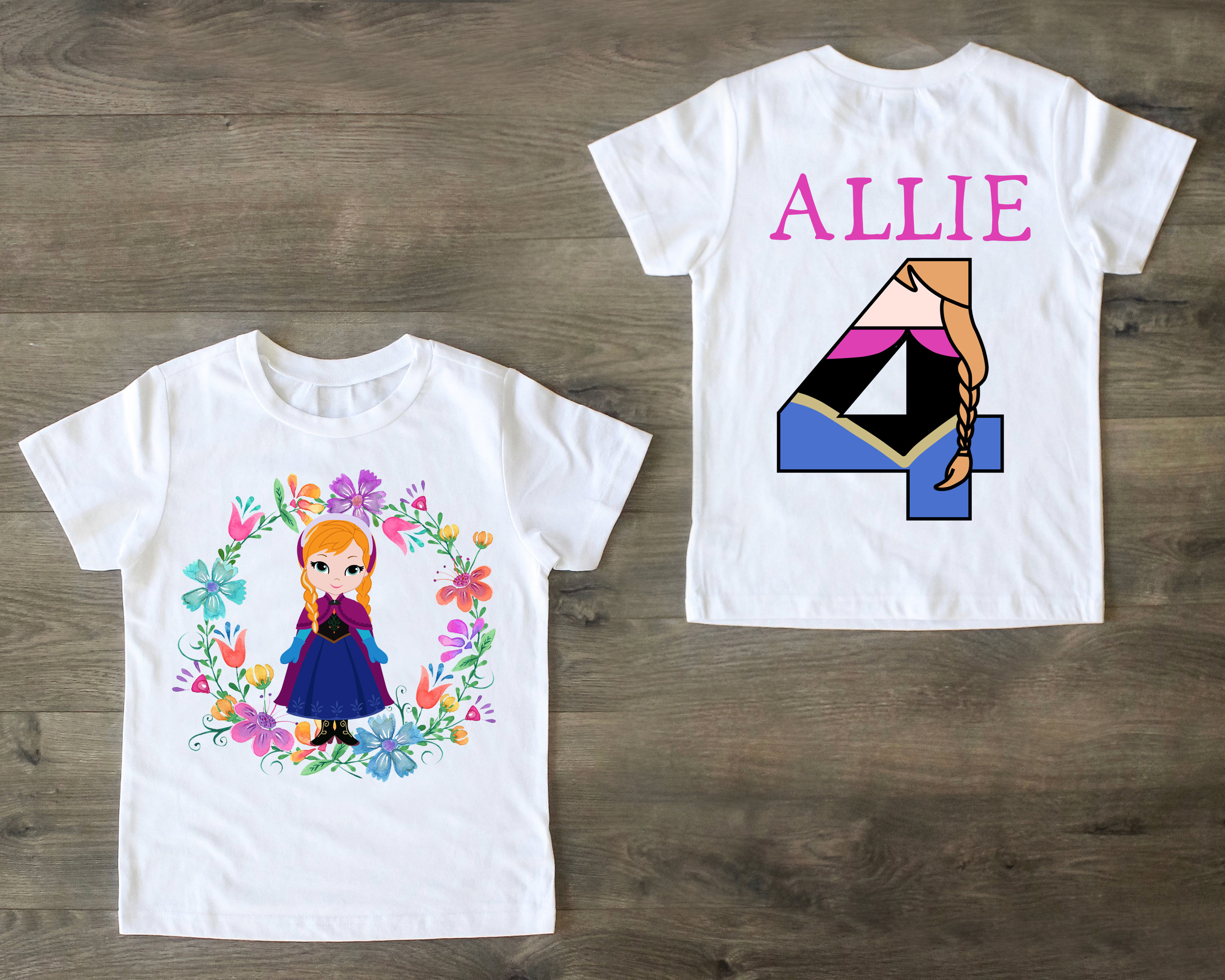 frozen 4th birthday shirt