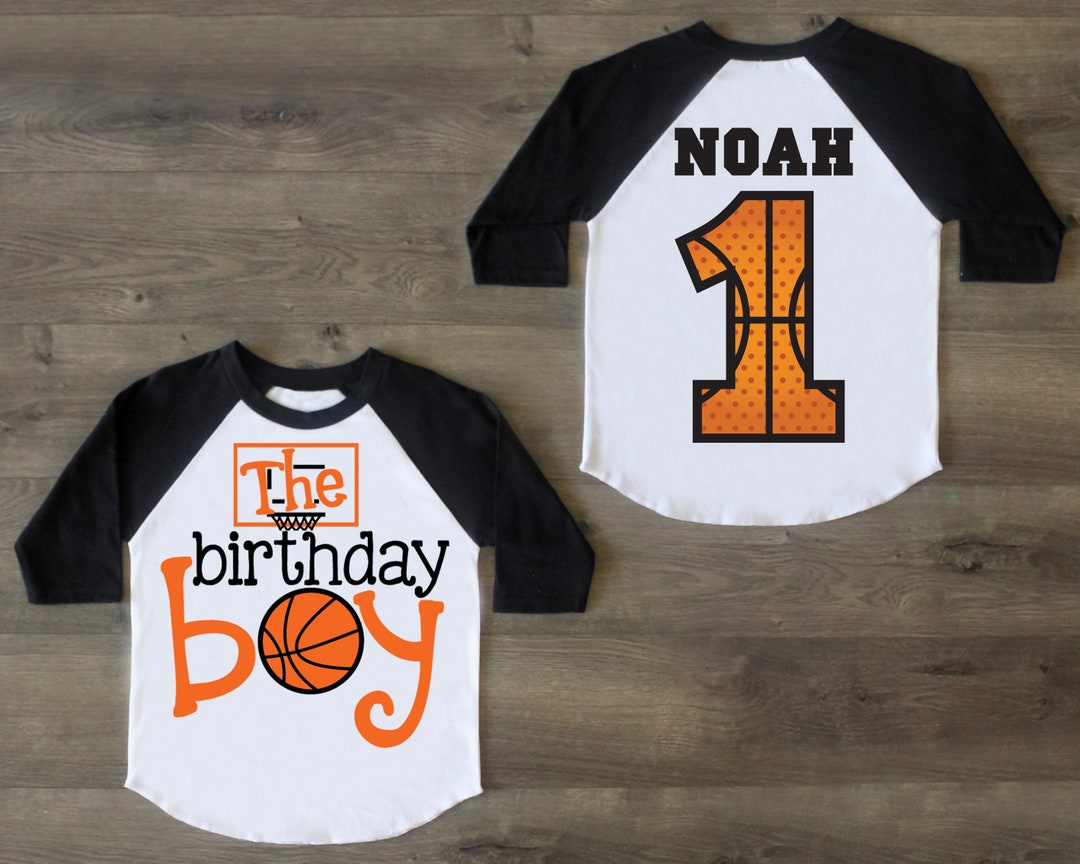 Basketball Birthday Boy Shirt - Etsy