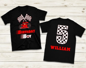 Race Car Birthday Boy Shirt