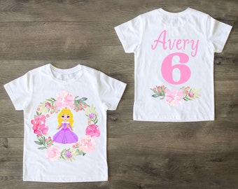 Sleeping Beauty, Six Birthday Shirt, Princess Aurora Top, Birthday Outfit, Birthday Girl, Princess Aurora, Personalized Shirt, Girl Shirt