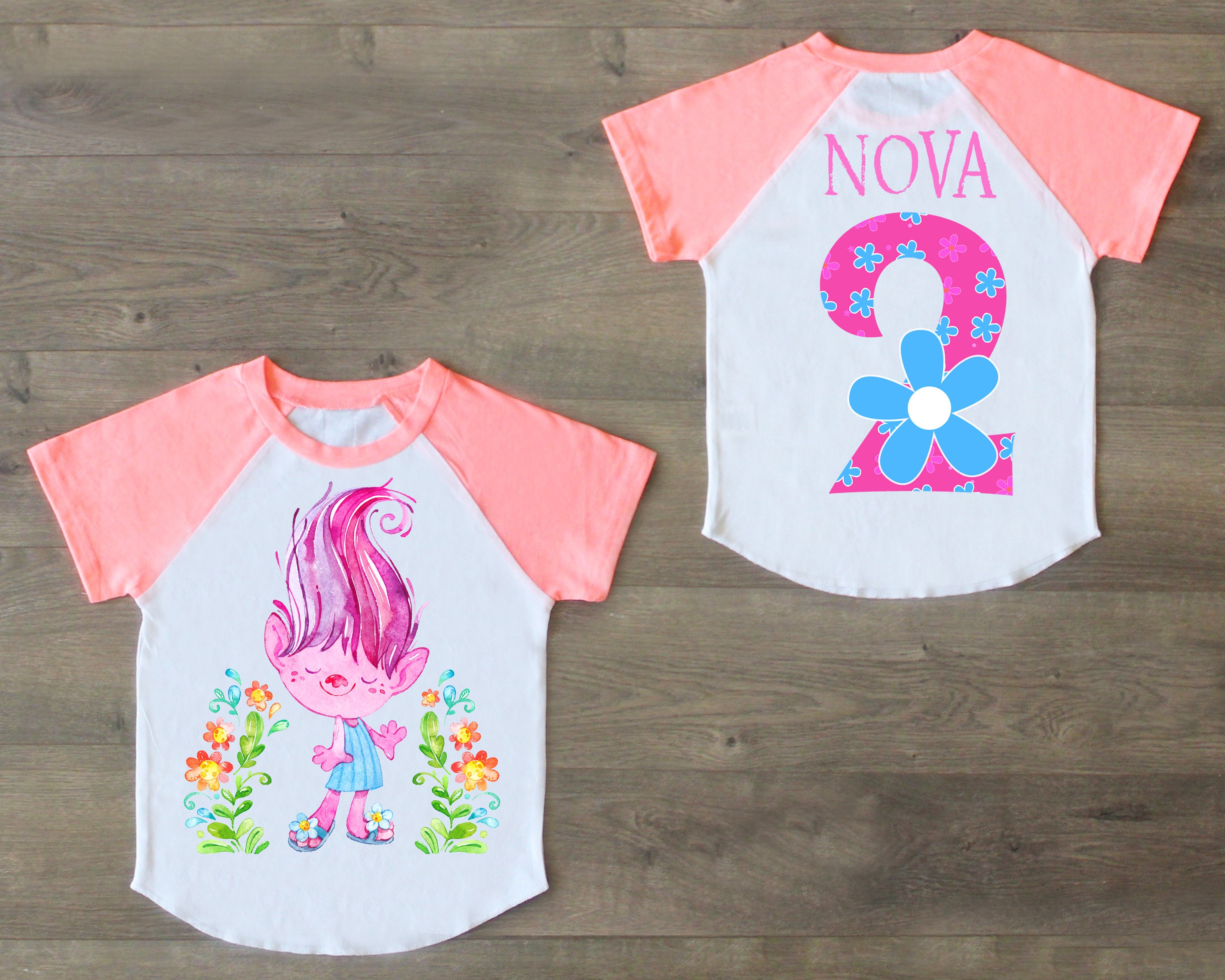 trolls 2nd birthday outfit