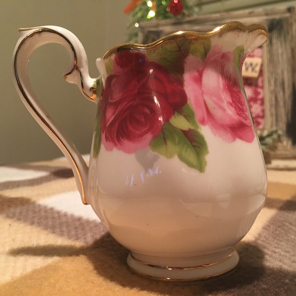 Royal Albert Fine Bone China Creamer [Old English Rose]