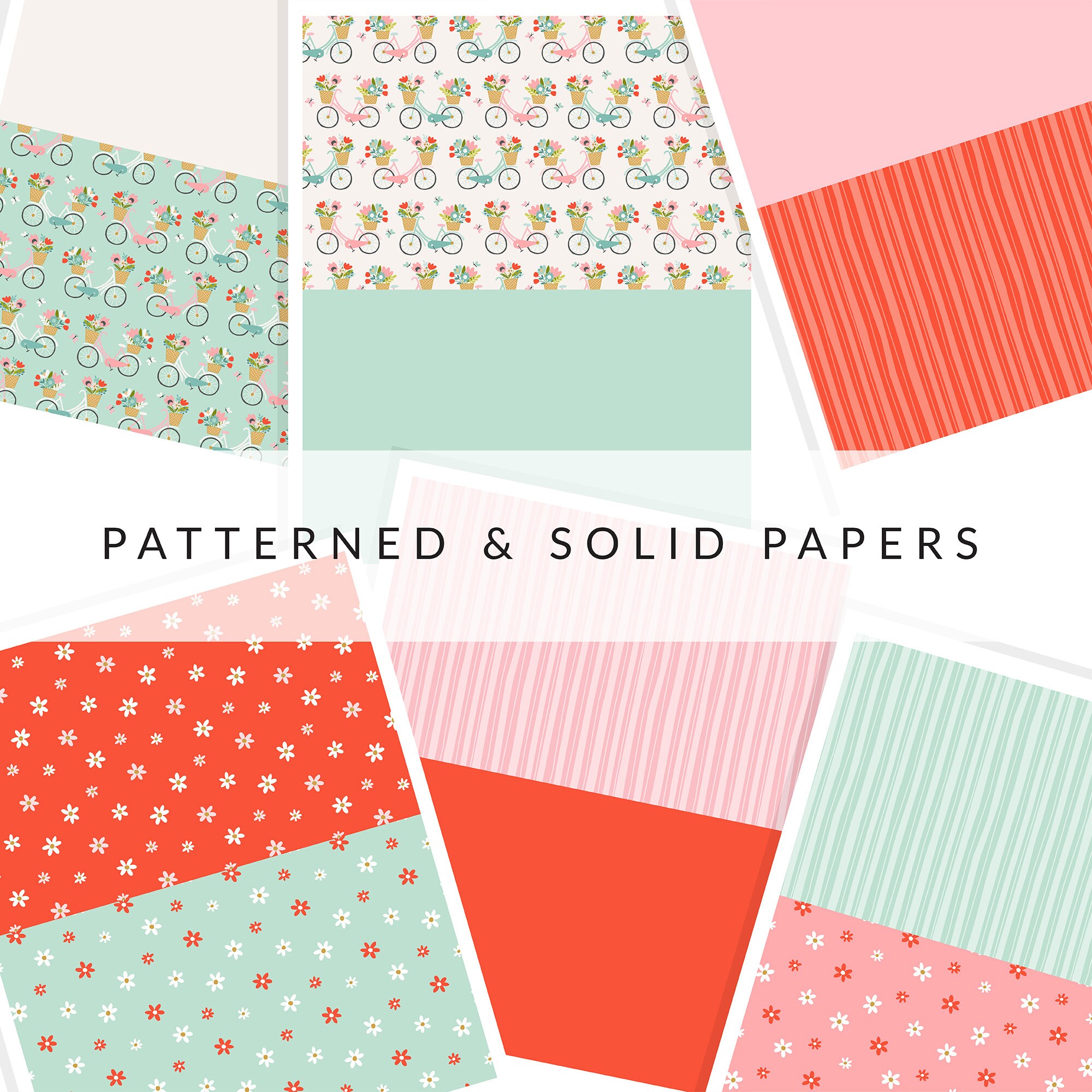 Printable Paper Crafting Kit, Card Making Kit, Scrapbooking, Paper Crafting, Art Journaling ...