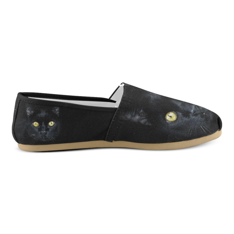 Women's Casual Shoes black Cat Design Black Cat Gifts. Etsy