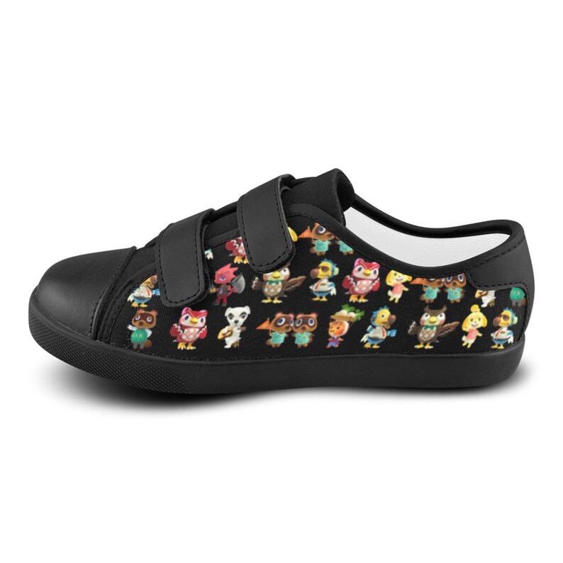 Animal Crossing Canvas Kids Shoes black or White. Animal Etsy
