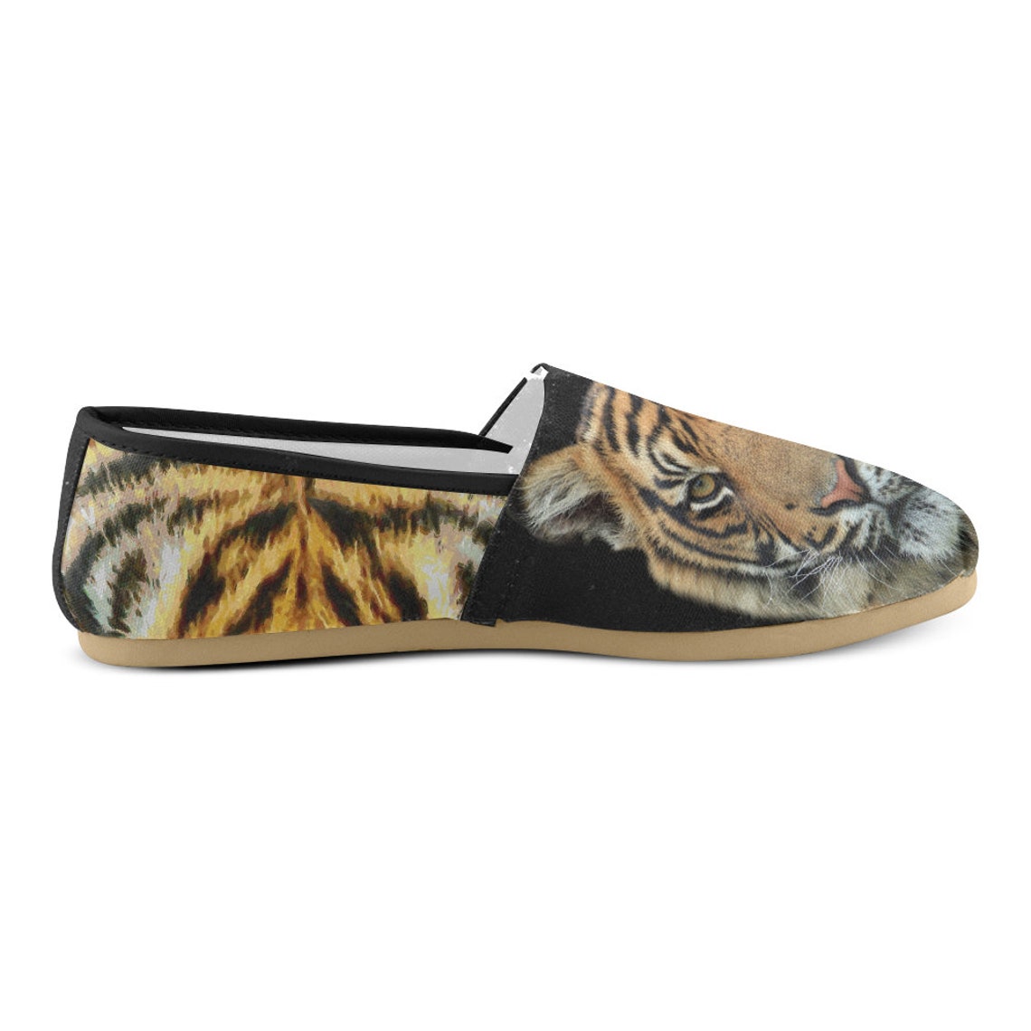 tiger print platform shoes