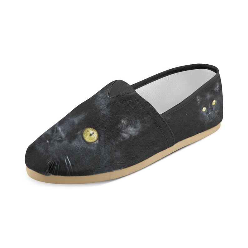 Women's Casual Shoes black Cat Design Black Cat Gifts. Etsy