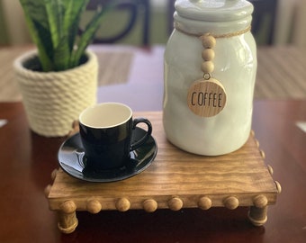 Wooden Riser Stand |Wood Riser | Wood Coffe Stand | Wood Candle Farmhouse Stand | Farmhouse Wood Pedestal Stand | Square Soap Tray