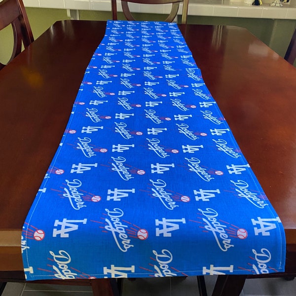 Dodgers Table Runner /MLB Table Runner/LA Fan Kitchen Decor/Sport Table Runner/Dodgers/ Gift For Dad/ Father MLB Gift