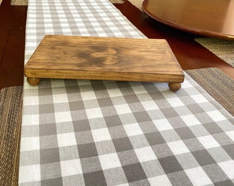 Wooden Riser Stand | Rectangular Riser | Wood Dish Soap Stand | Wood Candle Farmhouse Stand | Farmhouse Wood Pedestal Stand | Soap Tray
