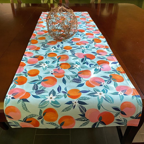 Peach Table Runner Etsy