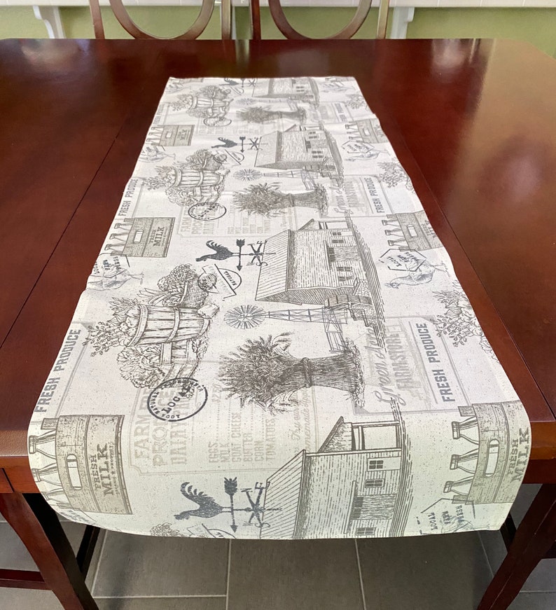 Farmhouse Table Runner /modern Table Runner/ Farmhouse Kitchen Etsy