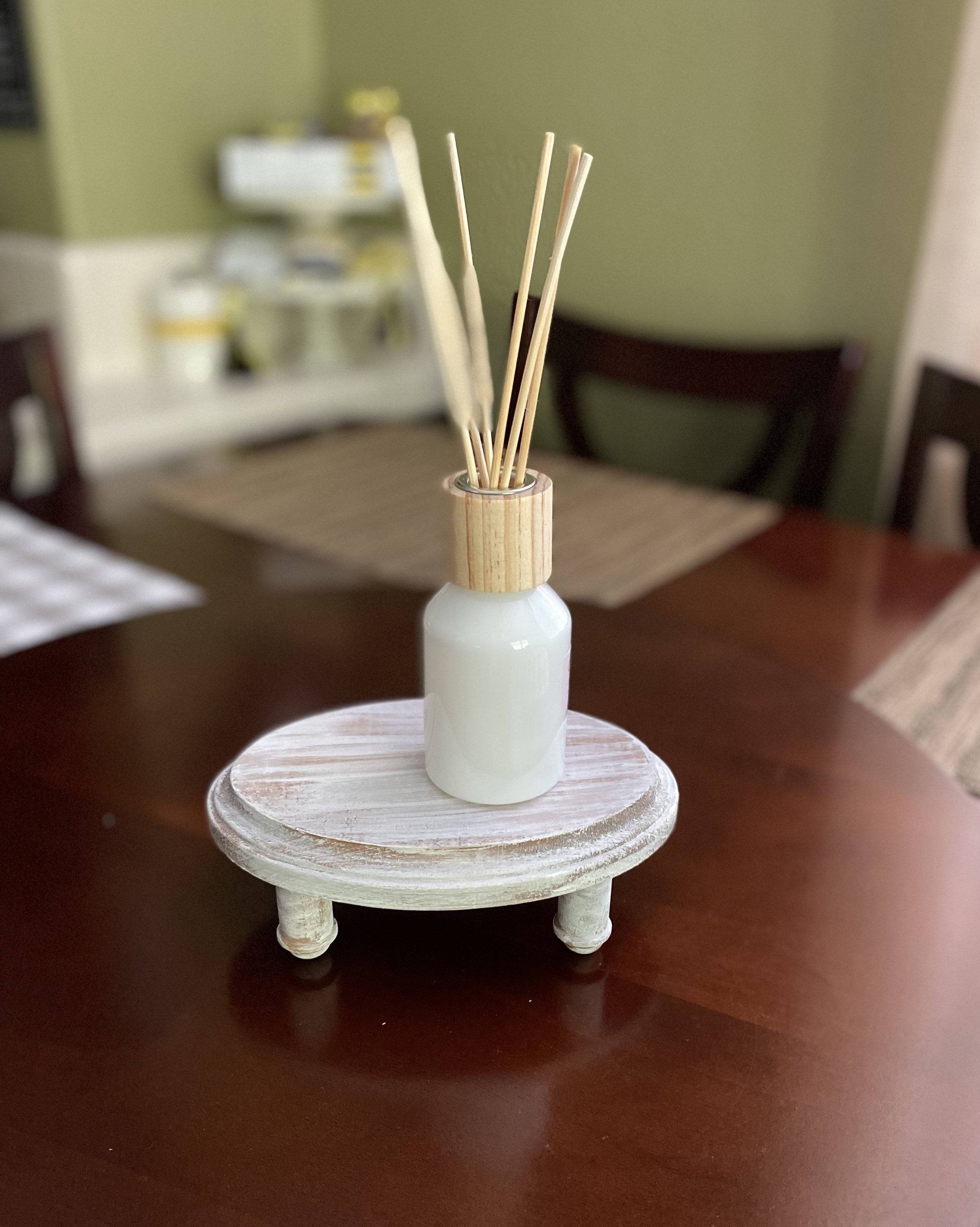 Wooden Riser Stand | Oval Riser | Wood Dish Soap Stand | Wood Candle ...
