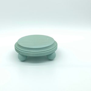 Round Sage Riser Wooden Riser Stand | Round Riser | Sage Wood Riser | Wood Candle ...