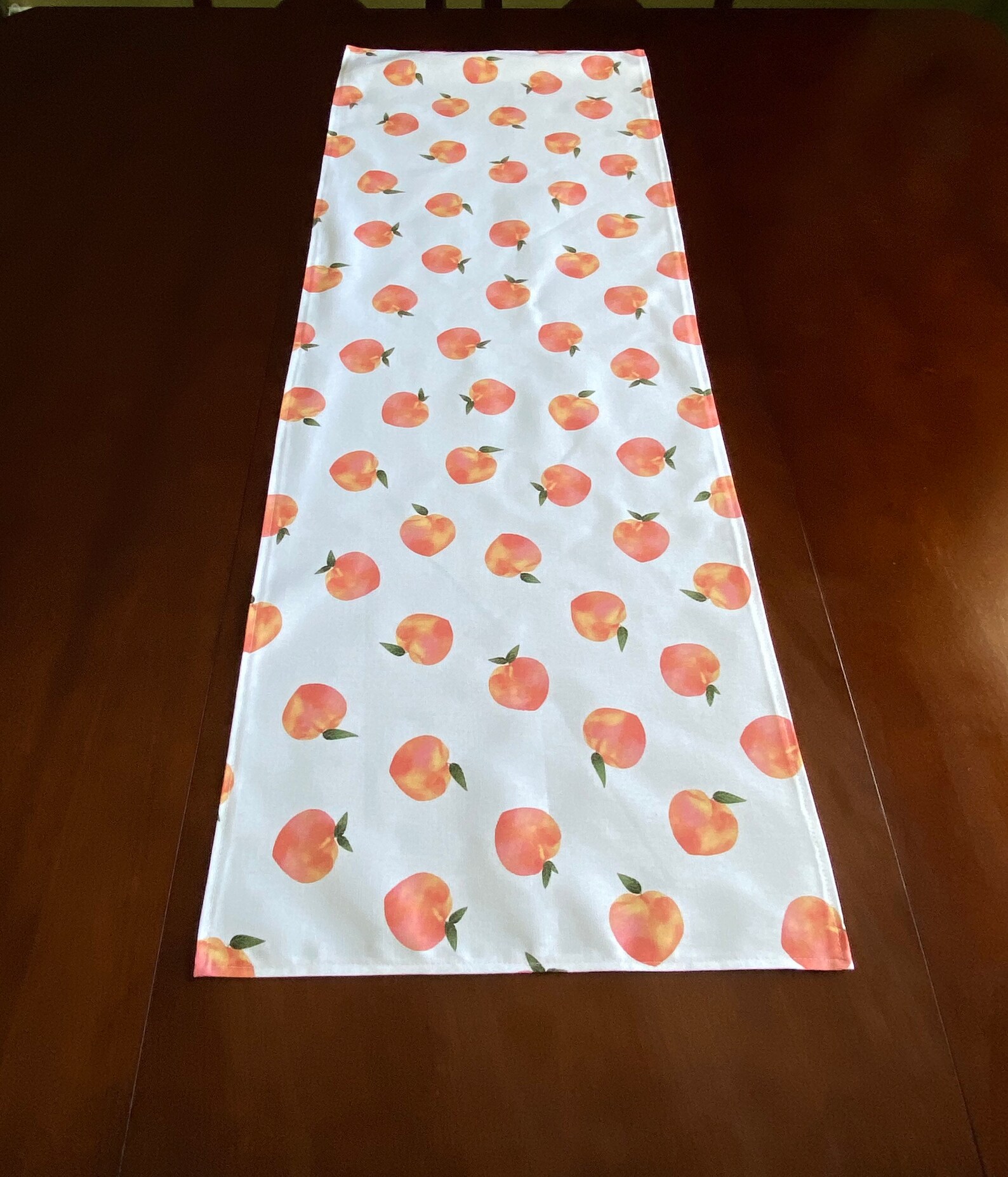 Peach Table Runner/ Peaches Farmhouse Decor/ Farmhouse Kitchen Etsy