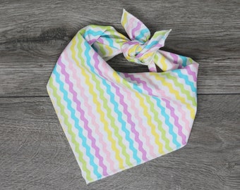 Dog Bandana - Easter Dog Bandana - Spring Dog Bandana - Tie On - "Pastels"