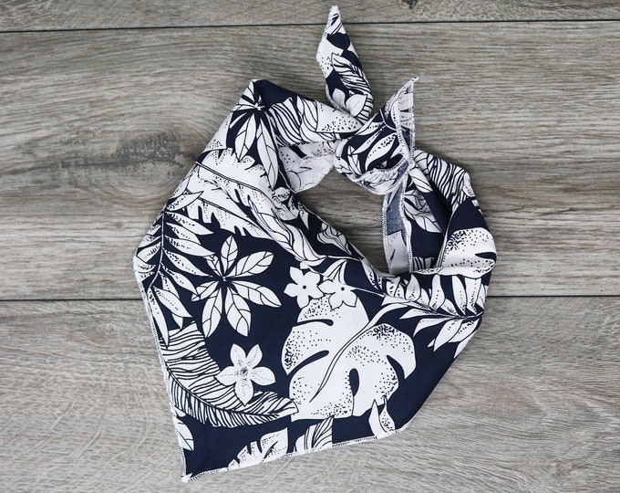 Dog Bandana Tropical Leaf Dog Bandana Tie on cuba - Etsy