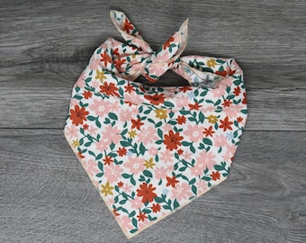 Dog Bandana - Flower Summer Bandana - Spring Dog Bandana - Tie On - "Flower Fields"