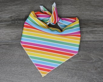 Bandana arcobaleno per cani - Bandana estiva - Bandana Pride per cani - Da annodare - "Pride"