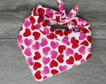 Valentine's Dog Bandana - Heart Dog Bandana  - Tie On Bandana - "Cupid"