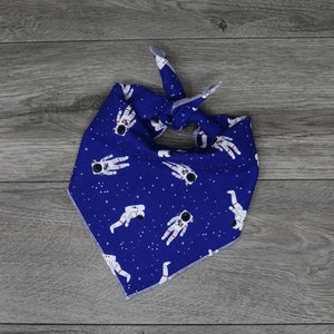 Dog Bandana - Space Print Dog Bandana - Square Tie On - "Astro"