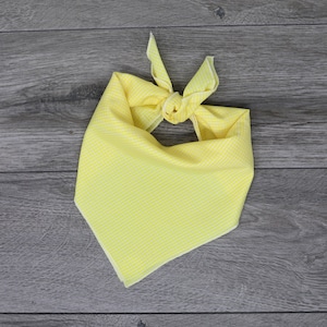 Dog Bandana Yellow Gingham - Summer Dog Bandana - Tie On - &quot;Yellow Gingham&quot;