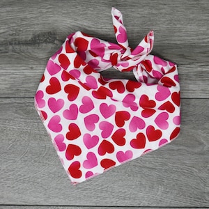 Valentine's Dog Bandana Heart Dog Bandana Tie On Bandana Cupid image 1