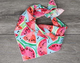 Dog Bandana - Summer Dog Bandana - Watermelon Spring Summer Bandana - "Watermelon"