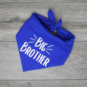 Big Brother Bandana - Pregnancy Announcement Dog Bandana - Tie On