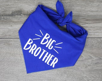 Big Brother Bandana - Pregnancy Announcement Dog Bandana - Tie On