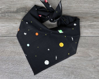 Dog Bandana - Space Galaxy Print Dog Bandana - Tie On - "Galaxy"