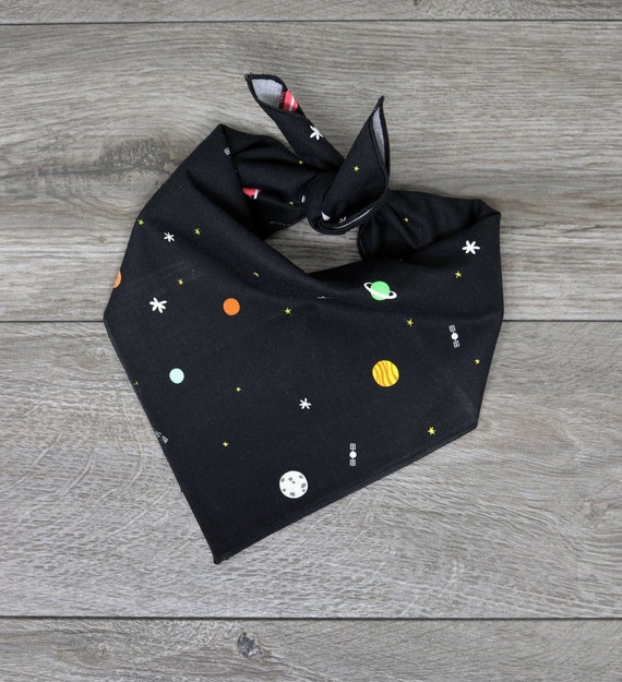 Dog Bandana - Space Galaxy Print Dog Bandana - Tie On - "Galaxy"
