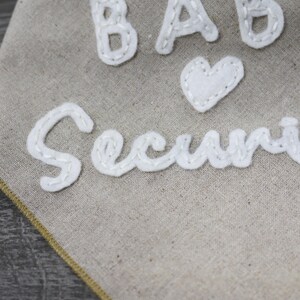 Custom Dog Bandana - Embroidered by Hand - Big Brother Big Sister Announcement - Baby Security image 6