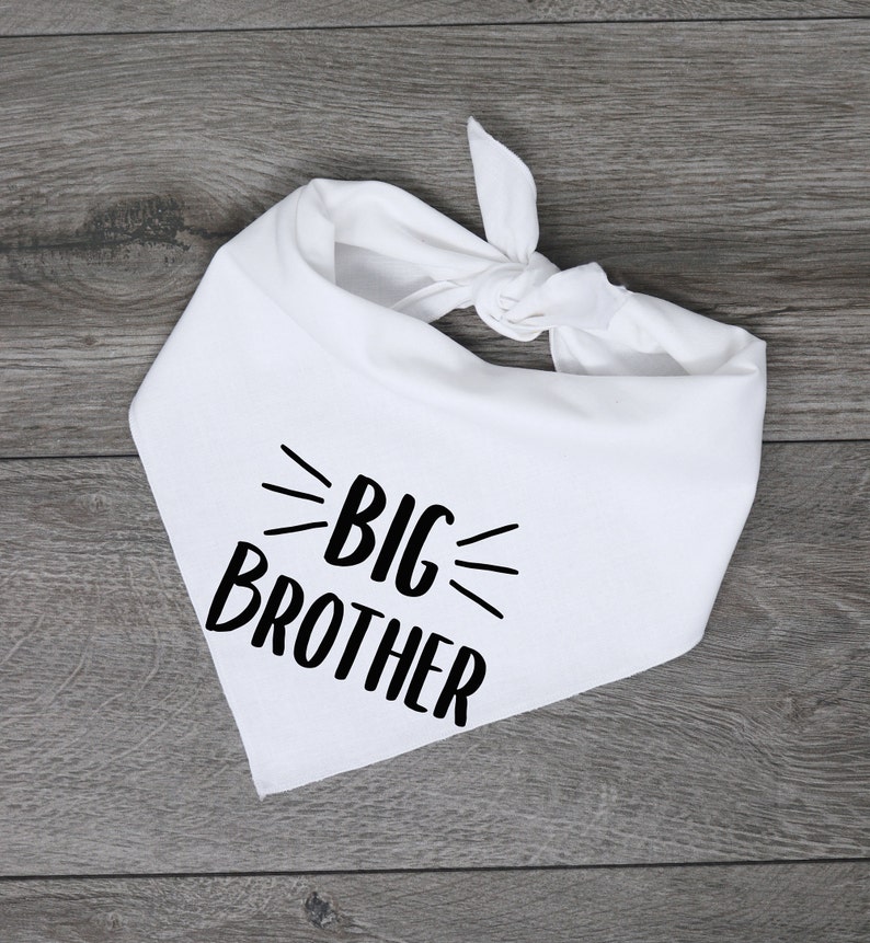 Big Brother Bandana Pregnancy Announcement Dog Bandana Tie Etsy