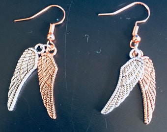 Angel wing earrings