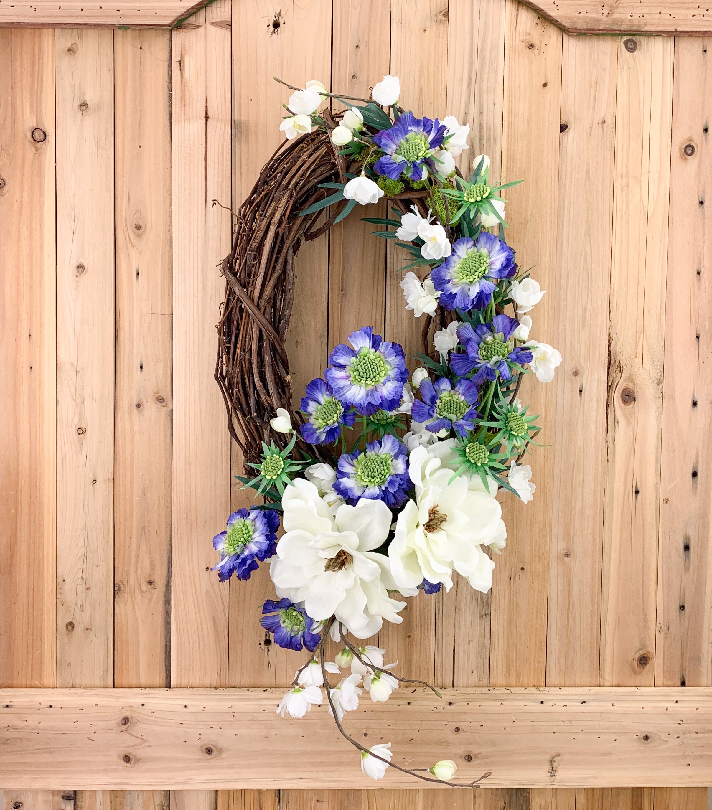 Front door wreath Wreath for front door Everyday door hanger, Gift for her Front door hanger Magnolia door hanger Summer wreath