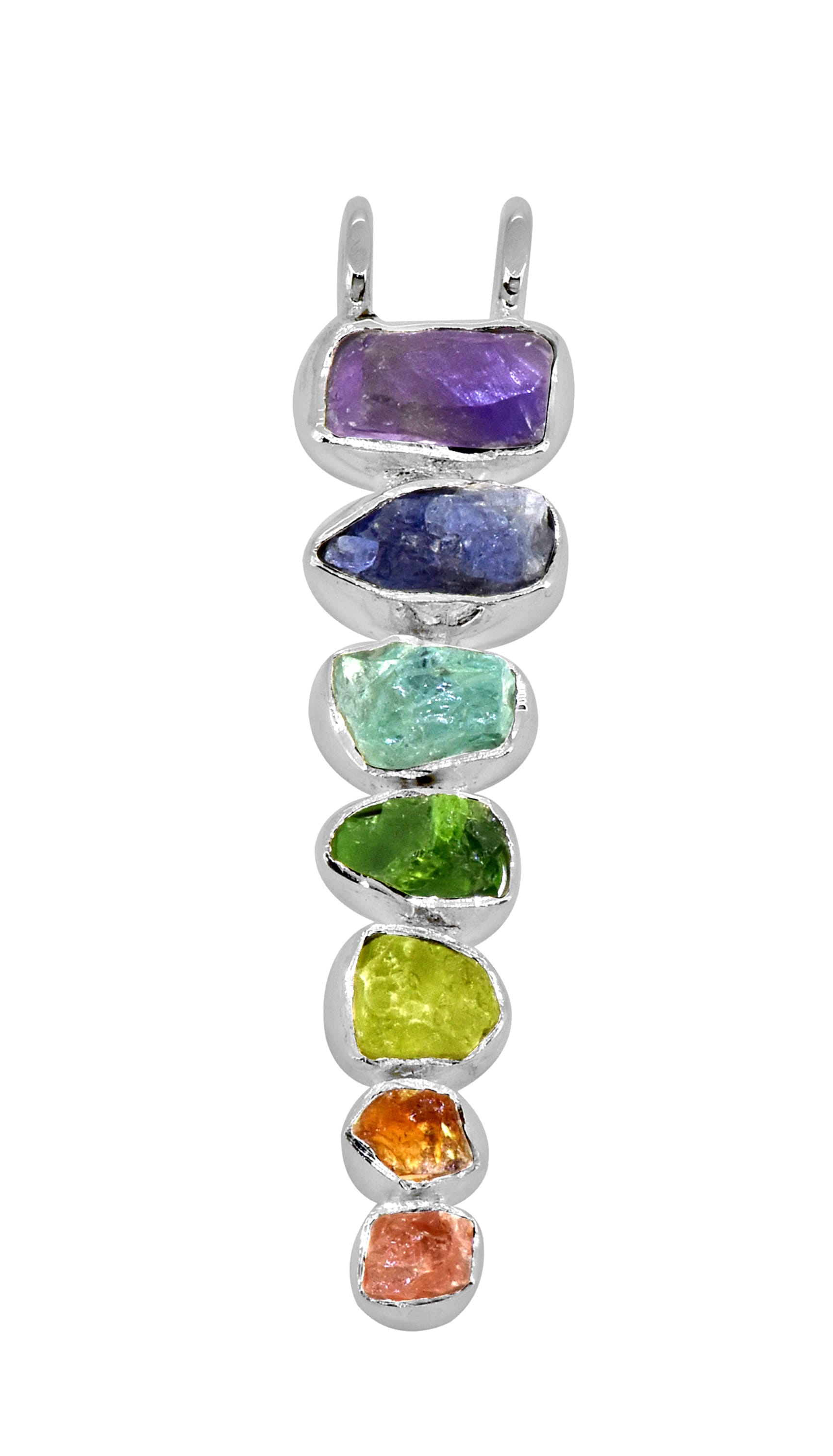7 Chakras Stone Healing Handmade Pendant Necklace Jewelry With - Etsy