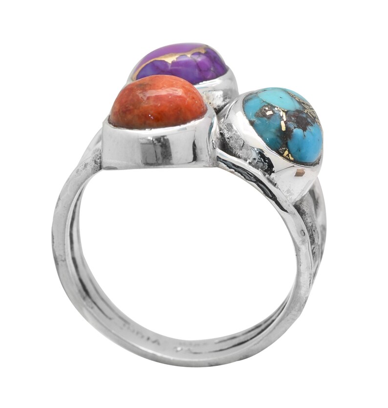 Blue Copper Turquoise Mohave Turquoise Gemstone Solid 925 Sterling Silver Designer Handmade Ring December Birthstone